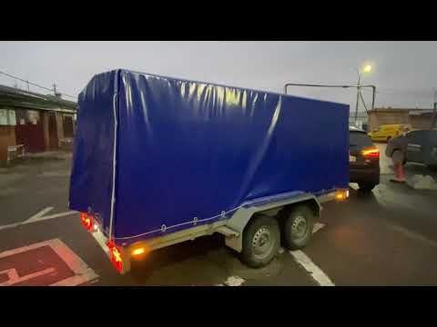 Замена тента и электрики на легковом прицепе