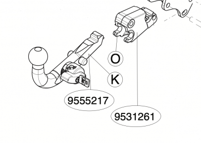 Крюк Brink (Thule) для фаркопа Lexus GX 460 2009-2013. Артикул 9555217