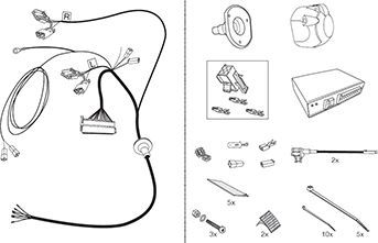 Штатная электрика фаркопа Hak-System (полный комплект) 7-полюсная для Toyota Auris II Touring Sports Kombi 2012-2018. Артикул 12250538