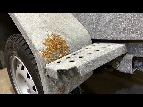 Что зимние реагенты делают с прицепом! Жесть! Берегитесь прицепов собранных из профилей!